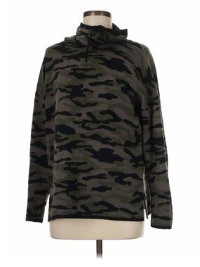 Rachel Zoe WOMEN’S Camo Turtleneck Sweater in Olive and Black